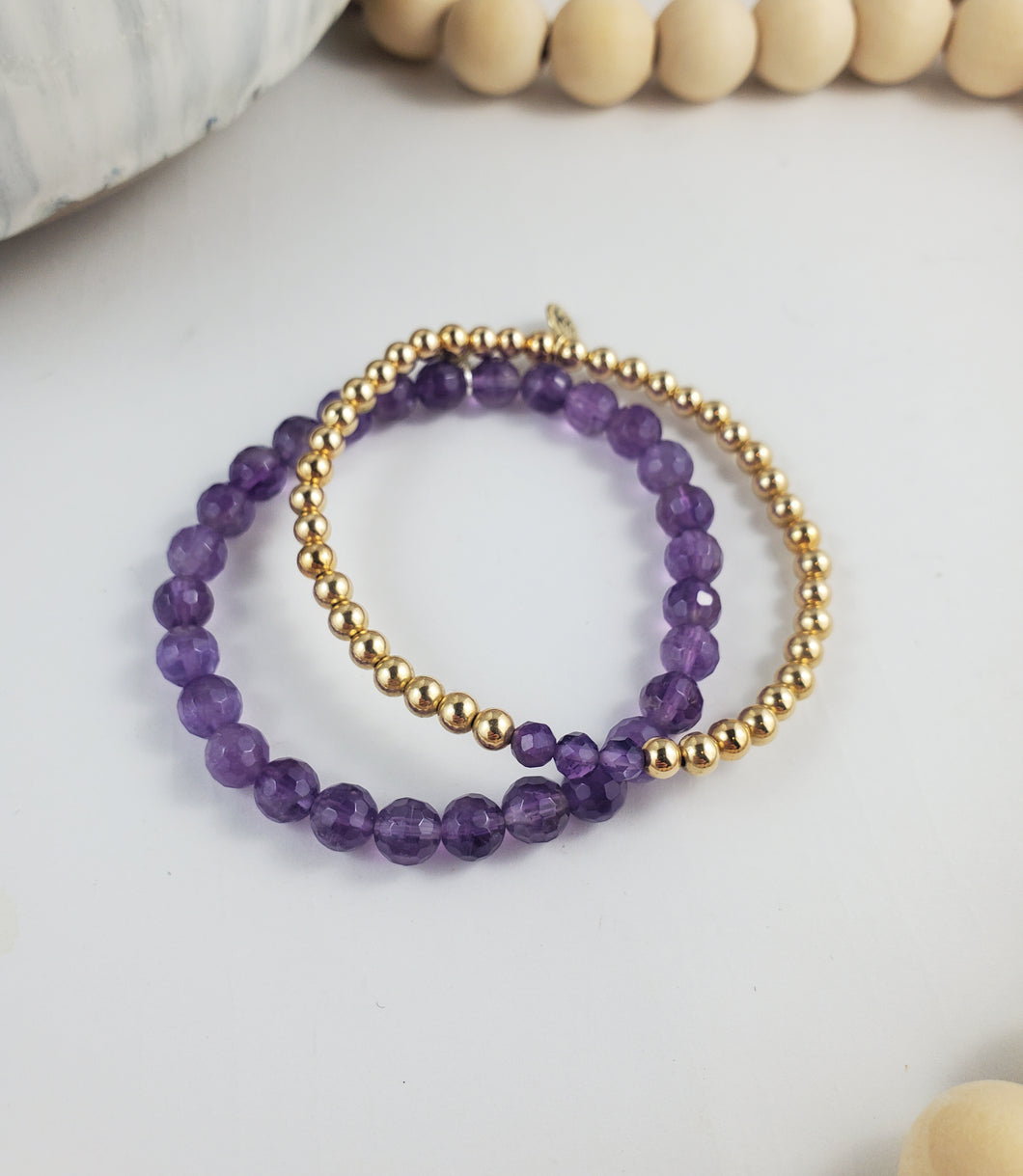 Amethyst Birthstone bracelets
