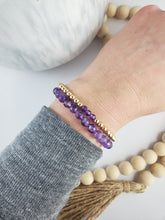 Load image into Gallery viewer, Amethyst Birthstone bracelets
