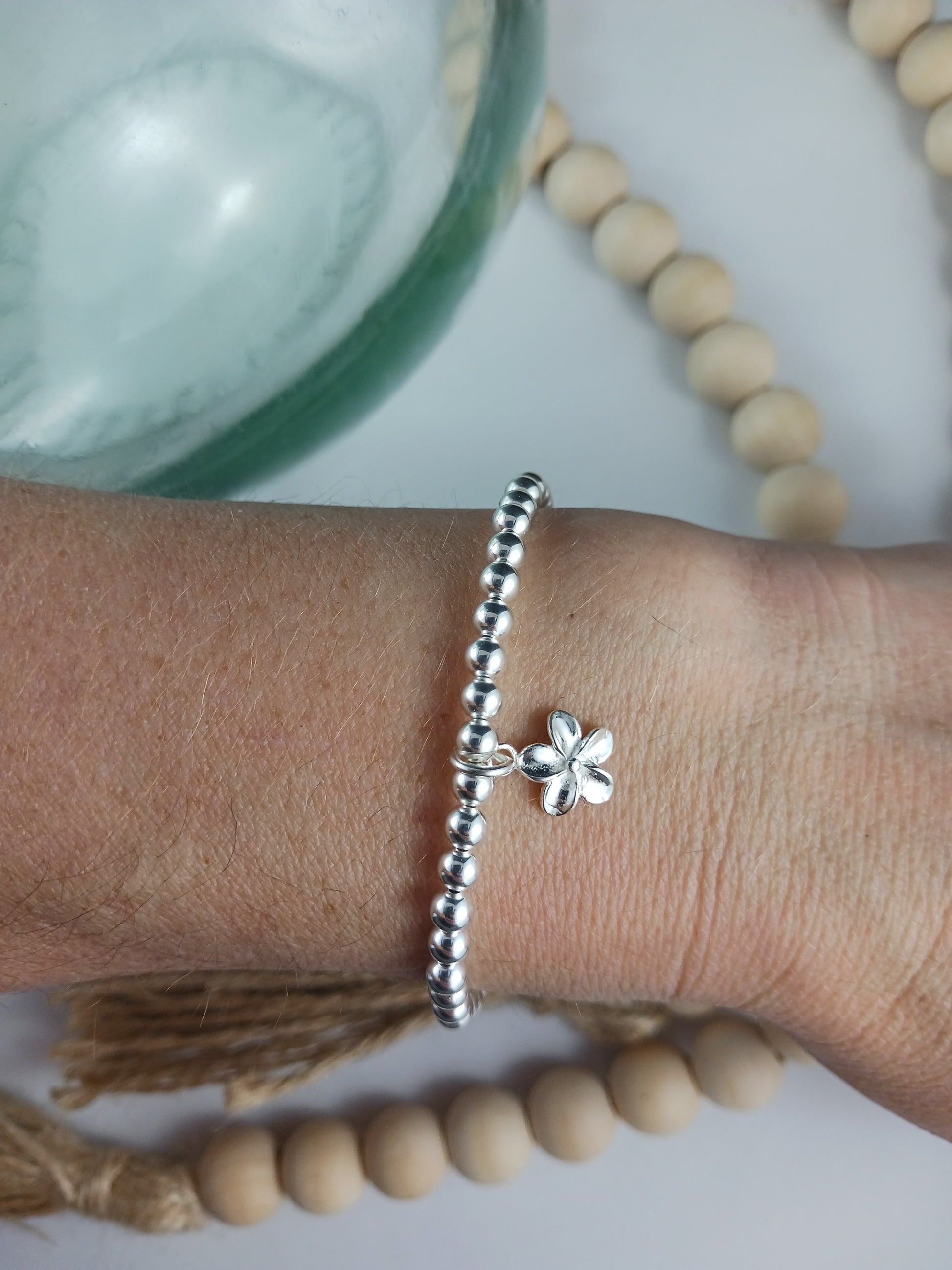 Sterling Silver - Plumeria Flower