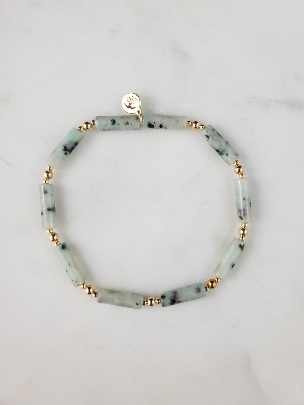 Channeled Bracelet - Sesame Jasper
