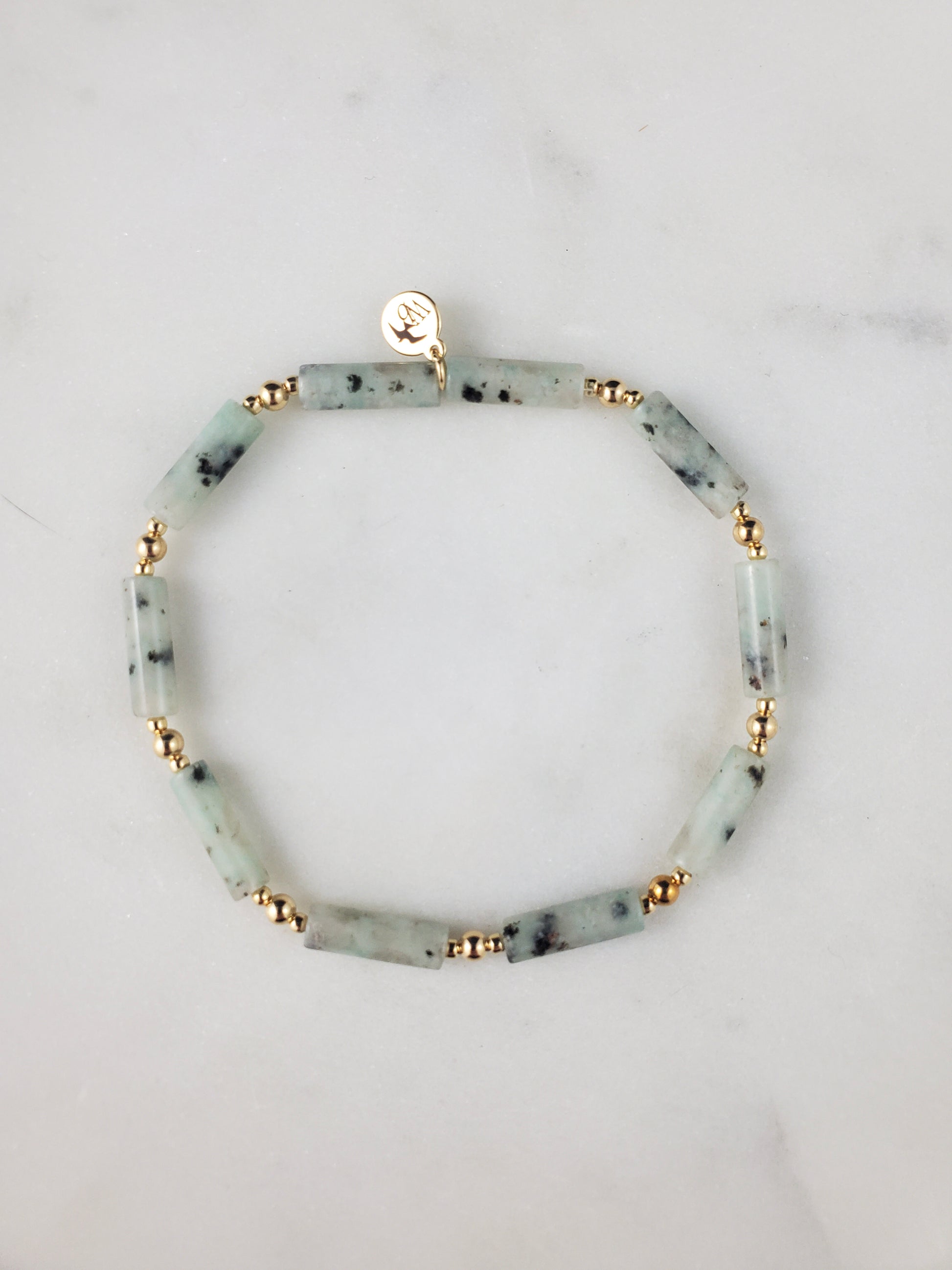 Channeled Bracelet - Sesame Jasper