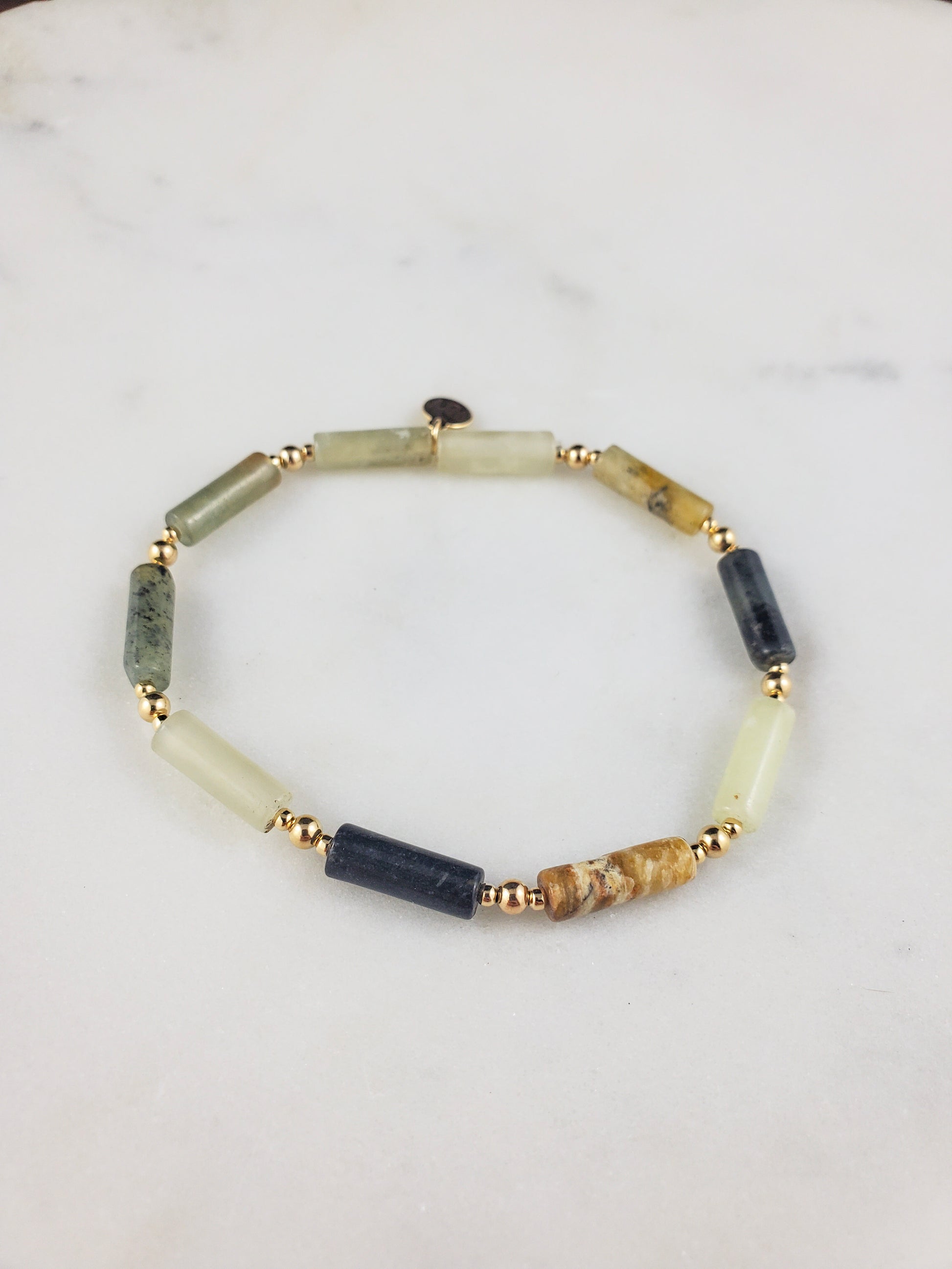 Channeled Bracelet - Jade