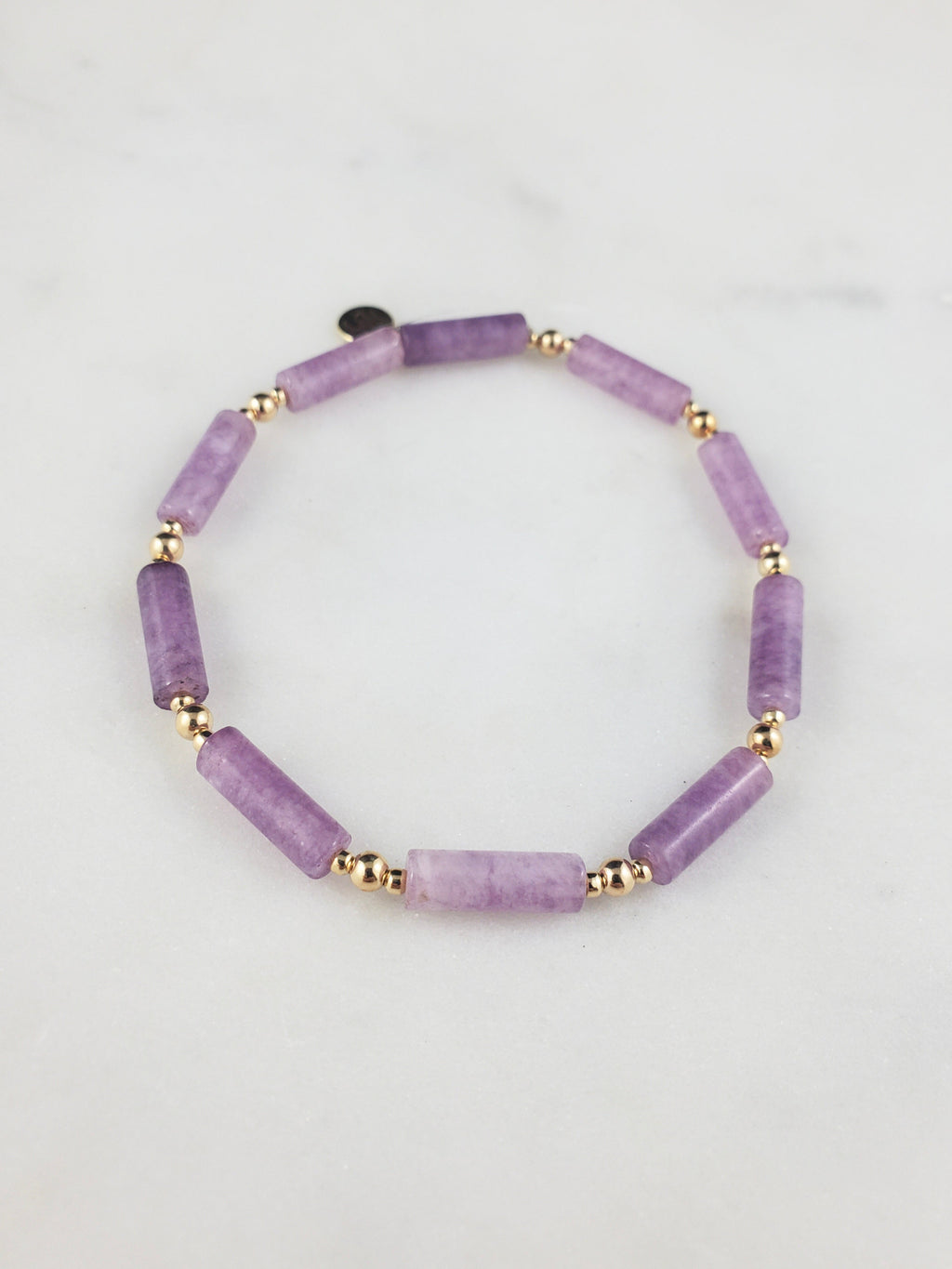 Channel Bracelet - Amethyst