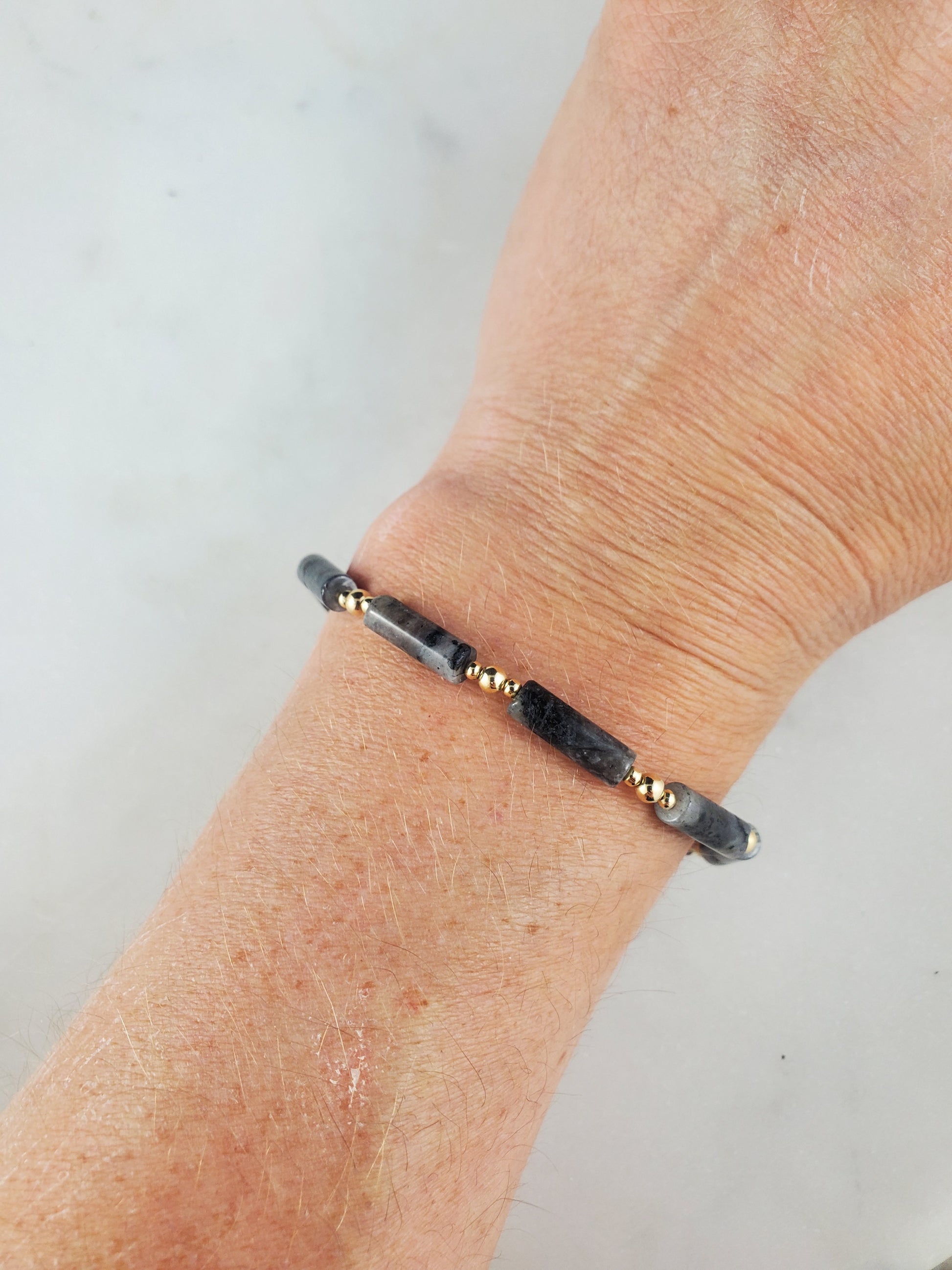 Channeled Bracelet - Labradorite