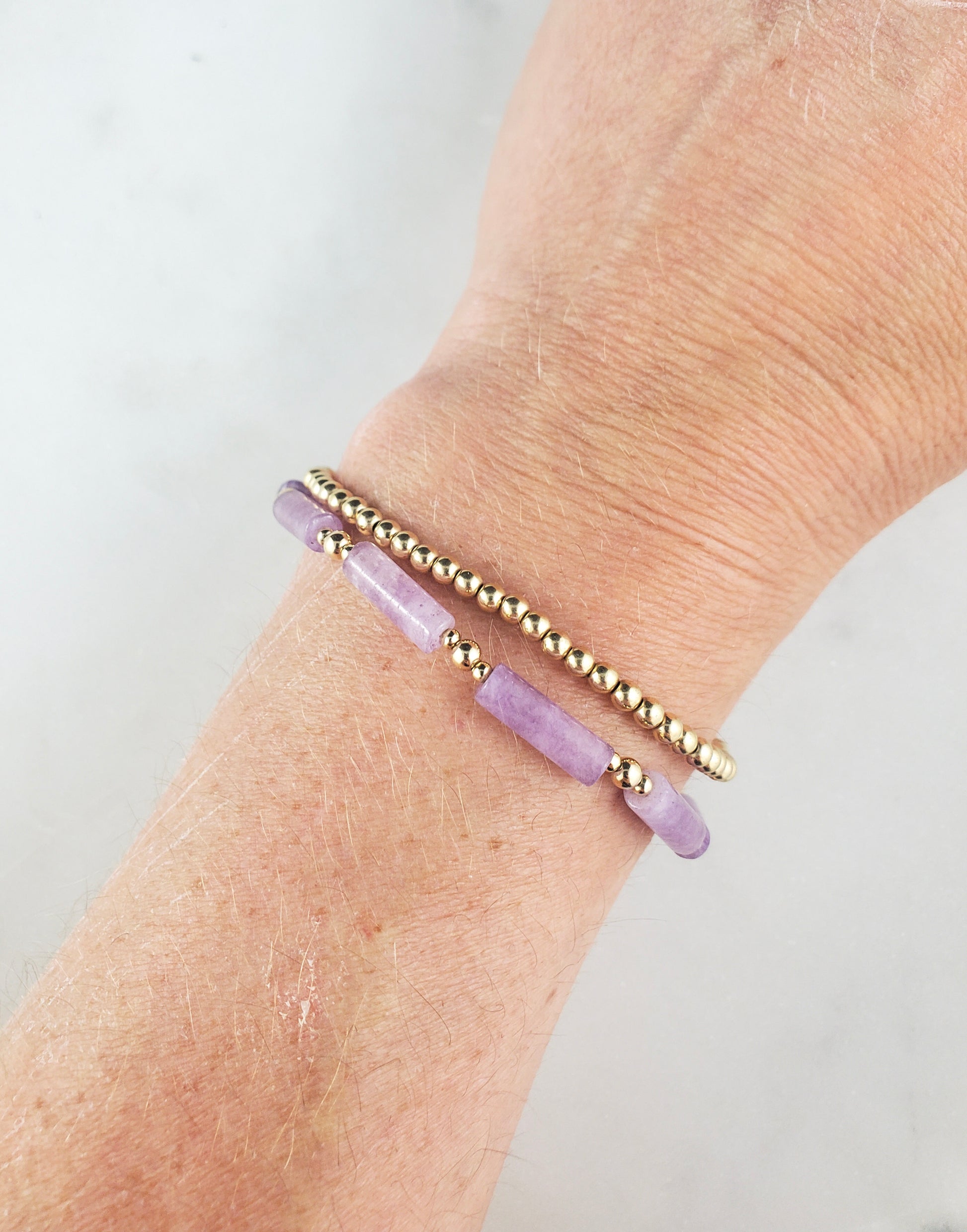 Channel Bracelet - Amethyst