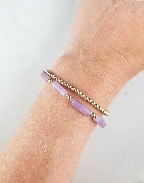 Channel Bracelet - Amethyst