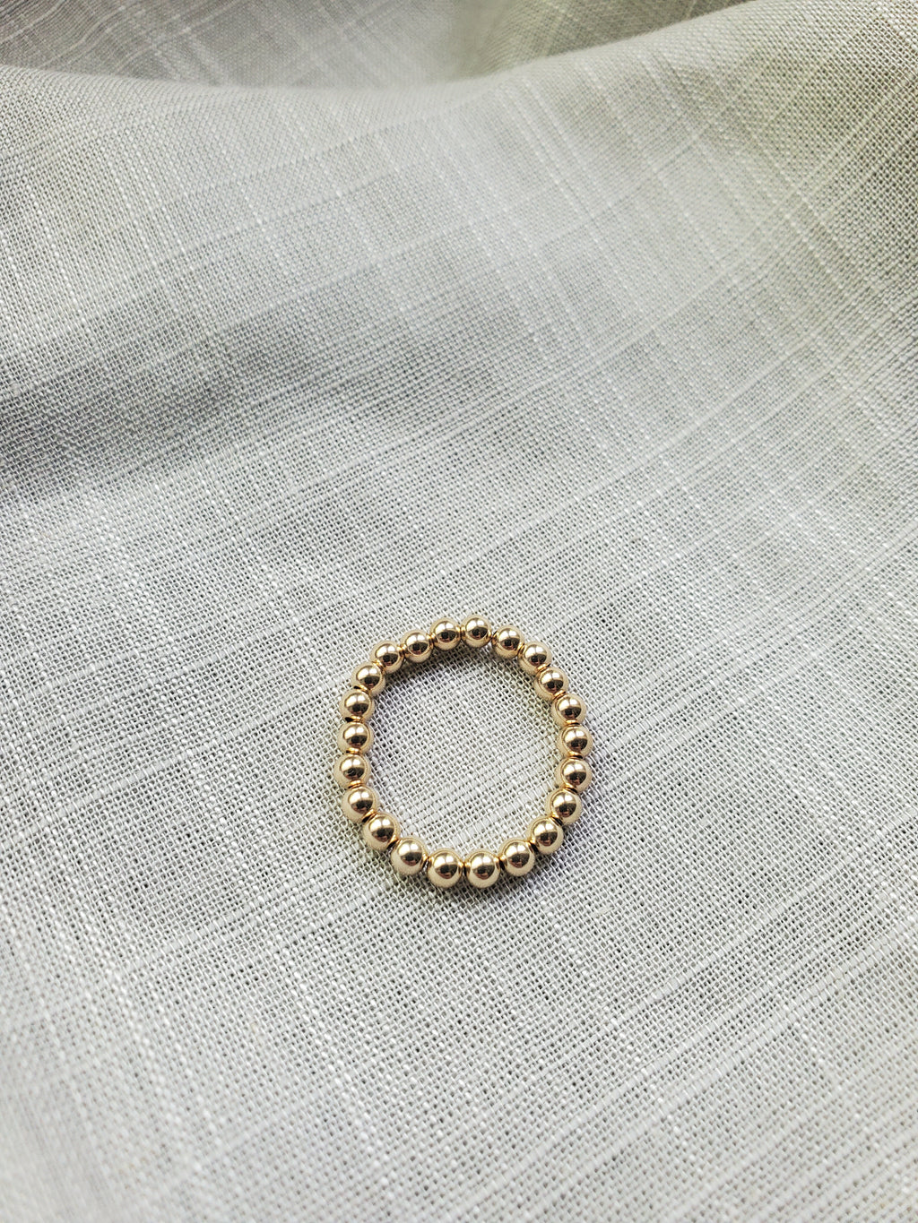 3mm Gold Bead Ring