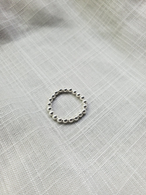 3mm Silver Bead ring