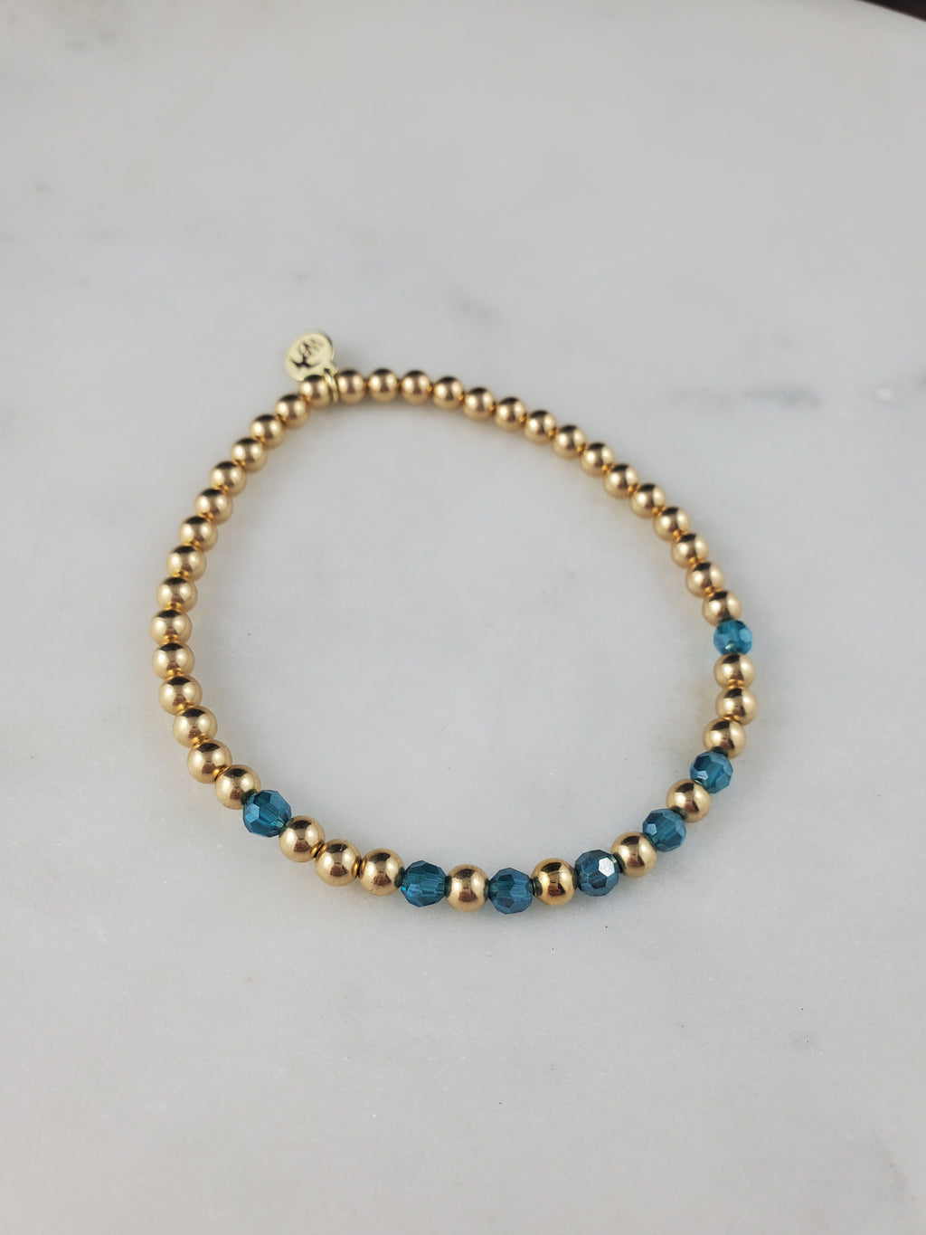Something Blue Gold Bracelets