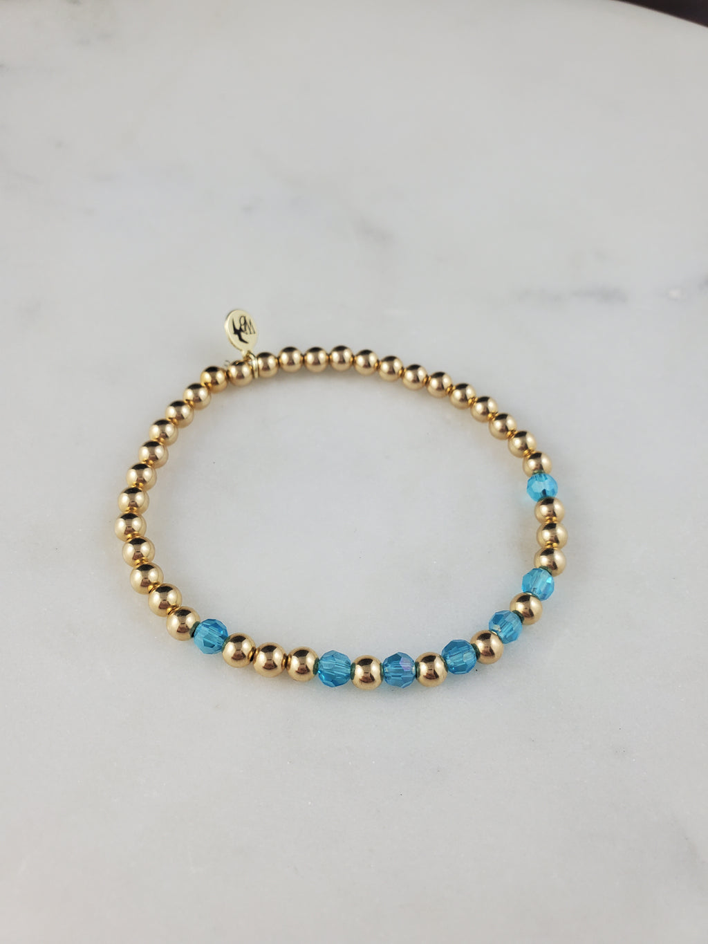 Something Blue Gold Bracelets