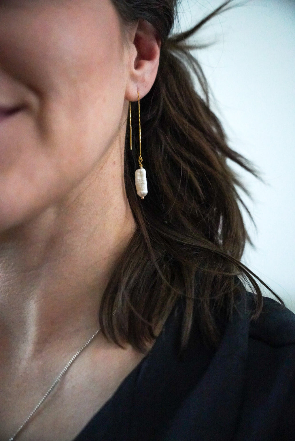 Sienna Pearl Drop Earrings