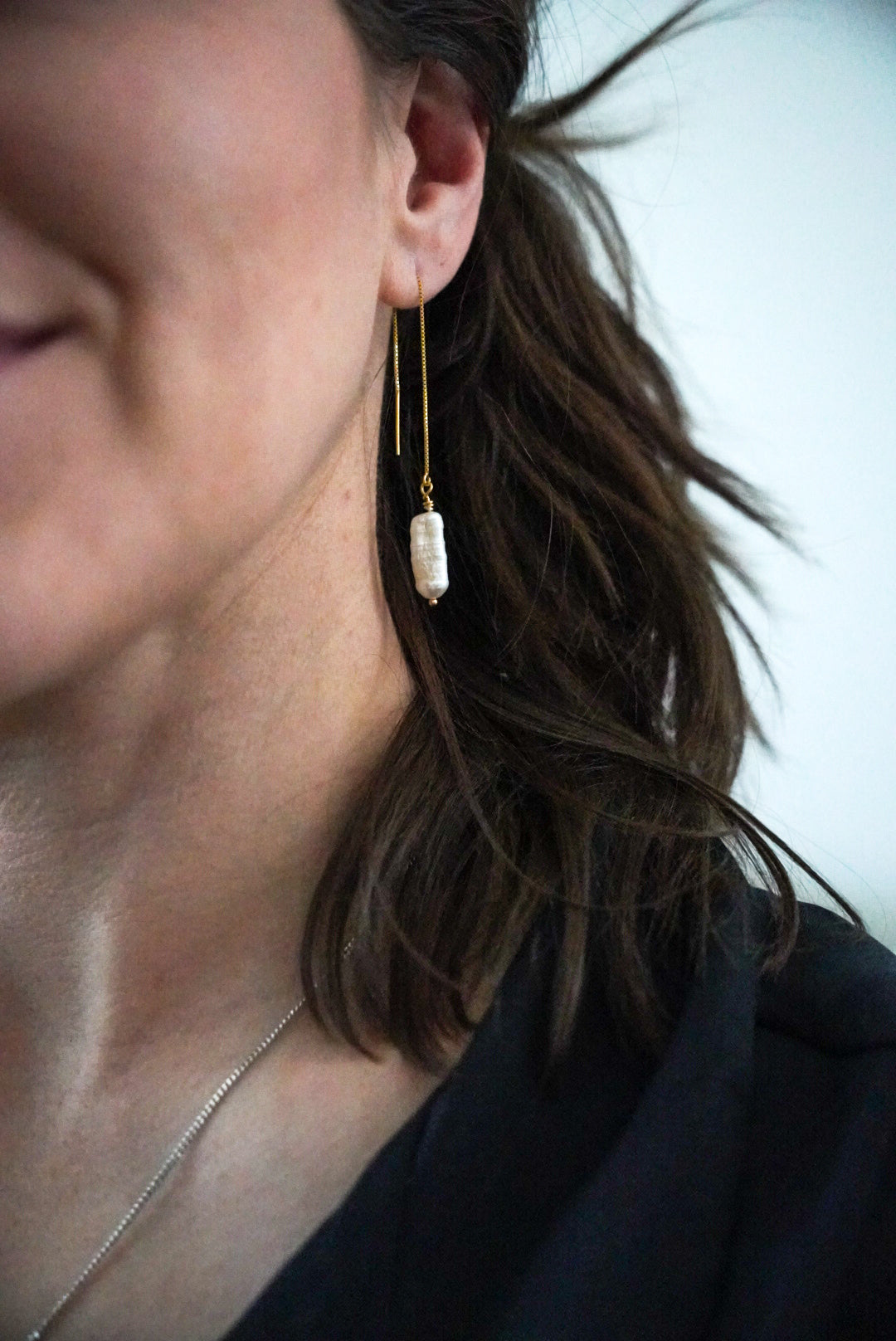 Sienna Pearl Drop Earrings