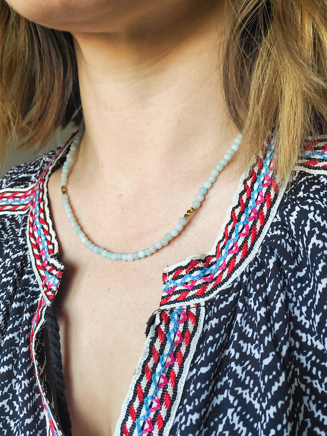 Amazonite Beaded Necklace