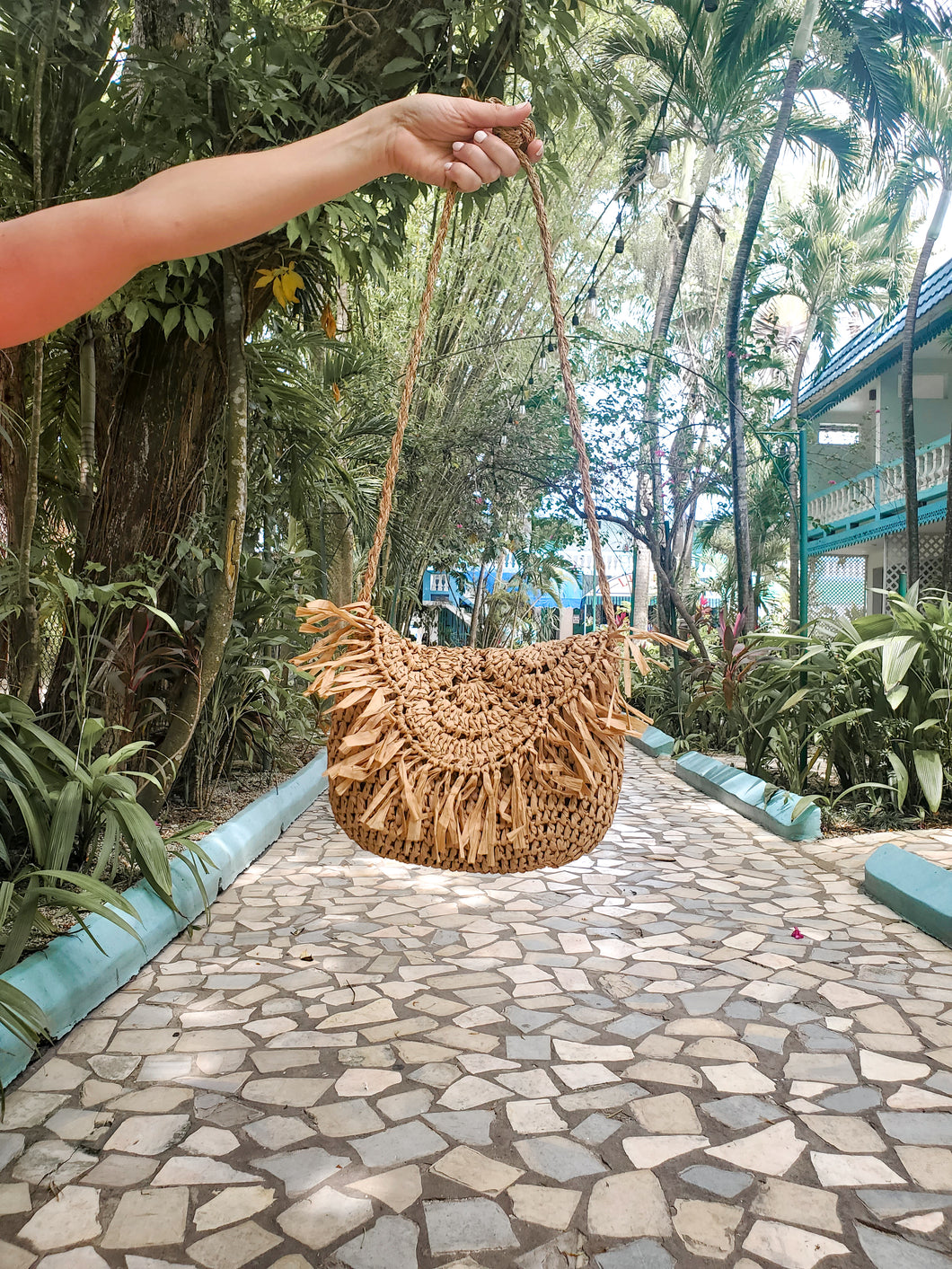 Straw Fringe Bag