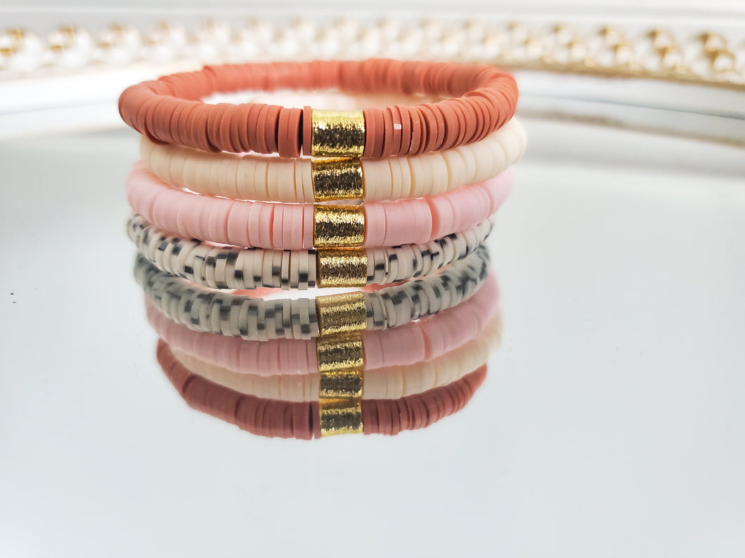 Clay Heishi Bracelets