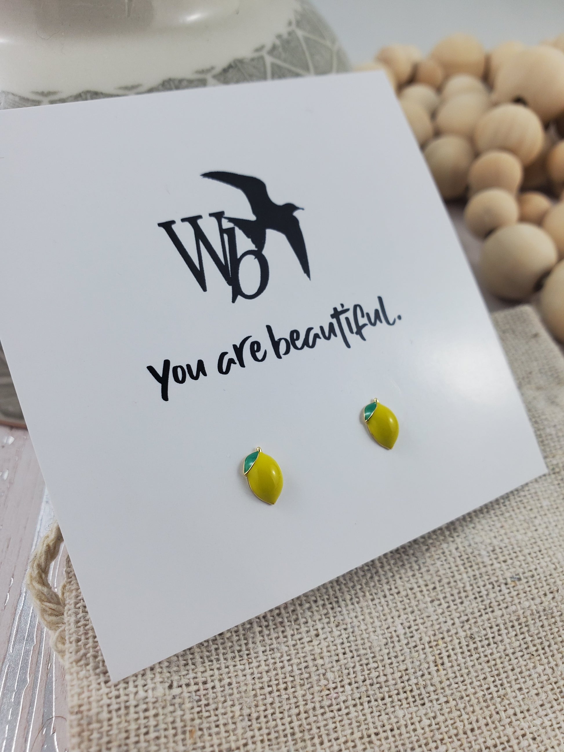 Lemon Stud Earrings