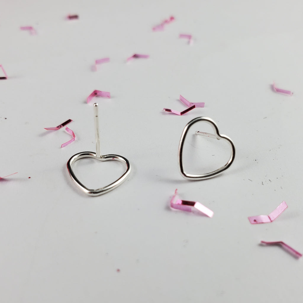 Sterling Silver Heart Earrings