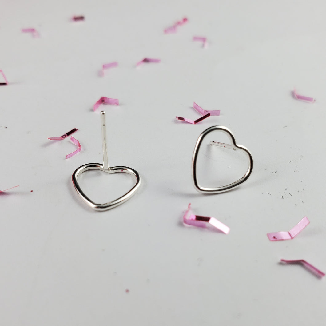 Sterling Silver Heart Earrings