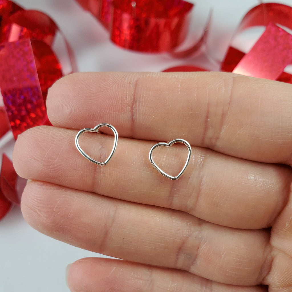 Sterling Silver Heart Earrings